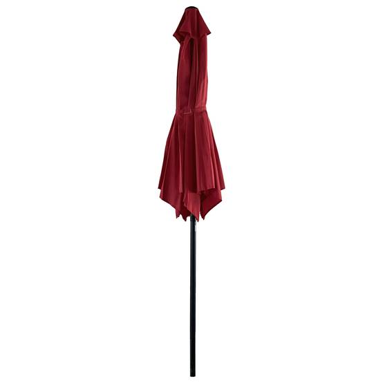 Parasol droit HAPUNA rond 2,70m de diamètre rouge - HAPPY GARDEN - Imagen 3