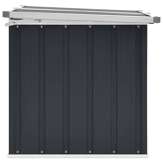 Coffre de Jardin en Acier Galvanisé Robuste pour Rangement Extérieur Anthracite 129x67x65 cm – ComfortXL Outdoor Living - Image 7