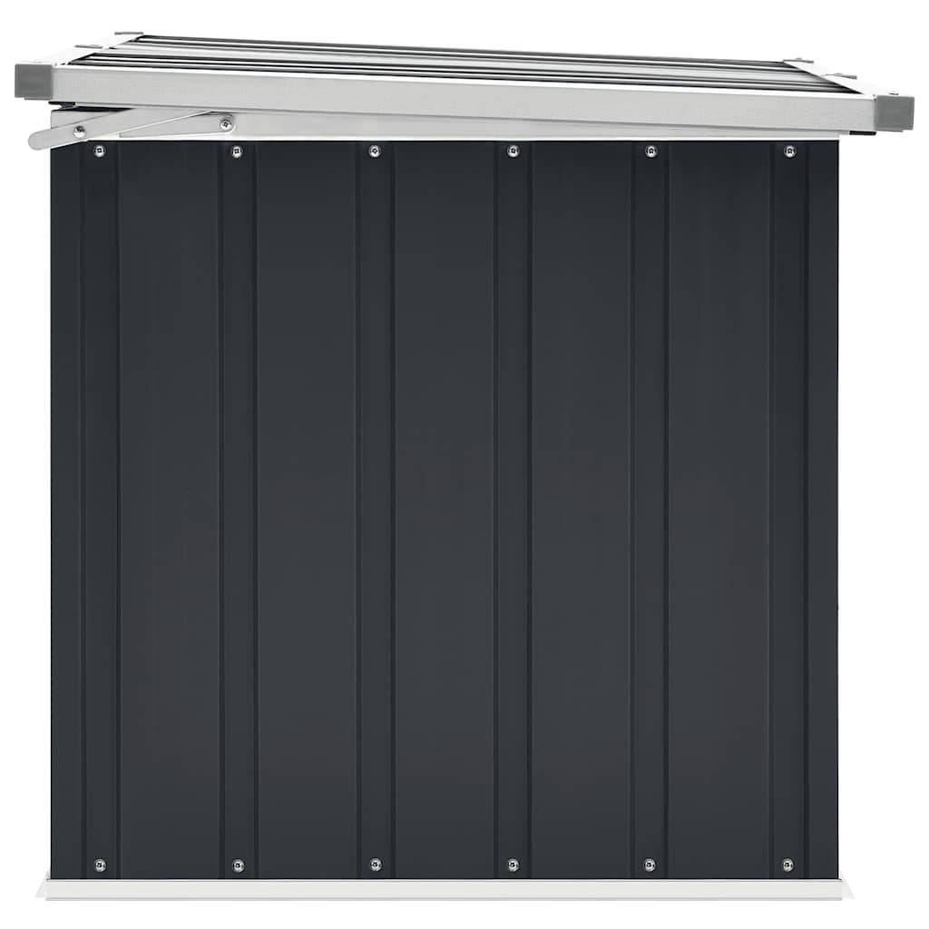 Coffre de Jardin en Acier Galvanisé Robuste pour Rangement Extérieur Anthracite 129x67x65 cm – ComfortXL Outdoor Living - Image 7