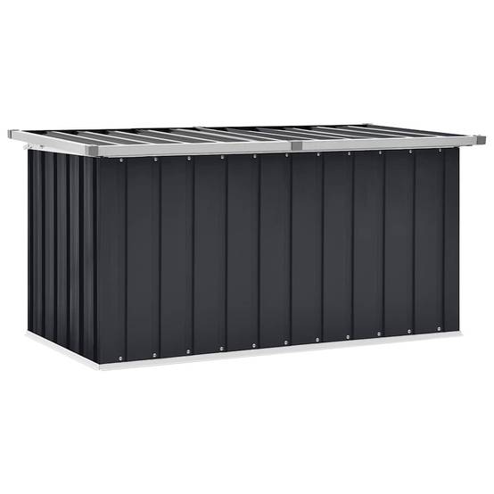 Coffre de Jardin en Acier Galvanisé Robuste pour Rangement Extérieur Anthracite 129x67x65 cm – ComfortXL Outdoor Living - Image 2