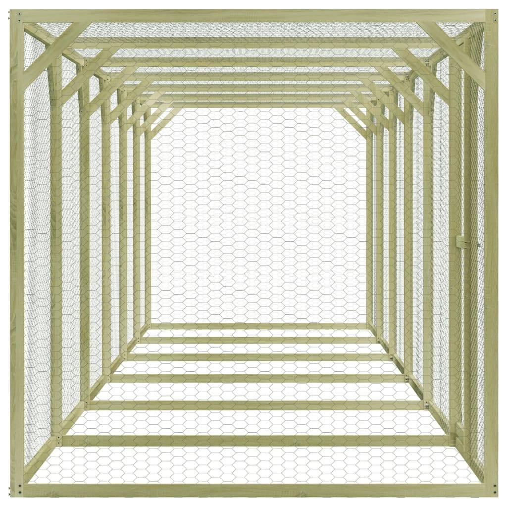 Poulailler 1,5 x 9 x 1,5 m pinède imprégnée - Image 3