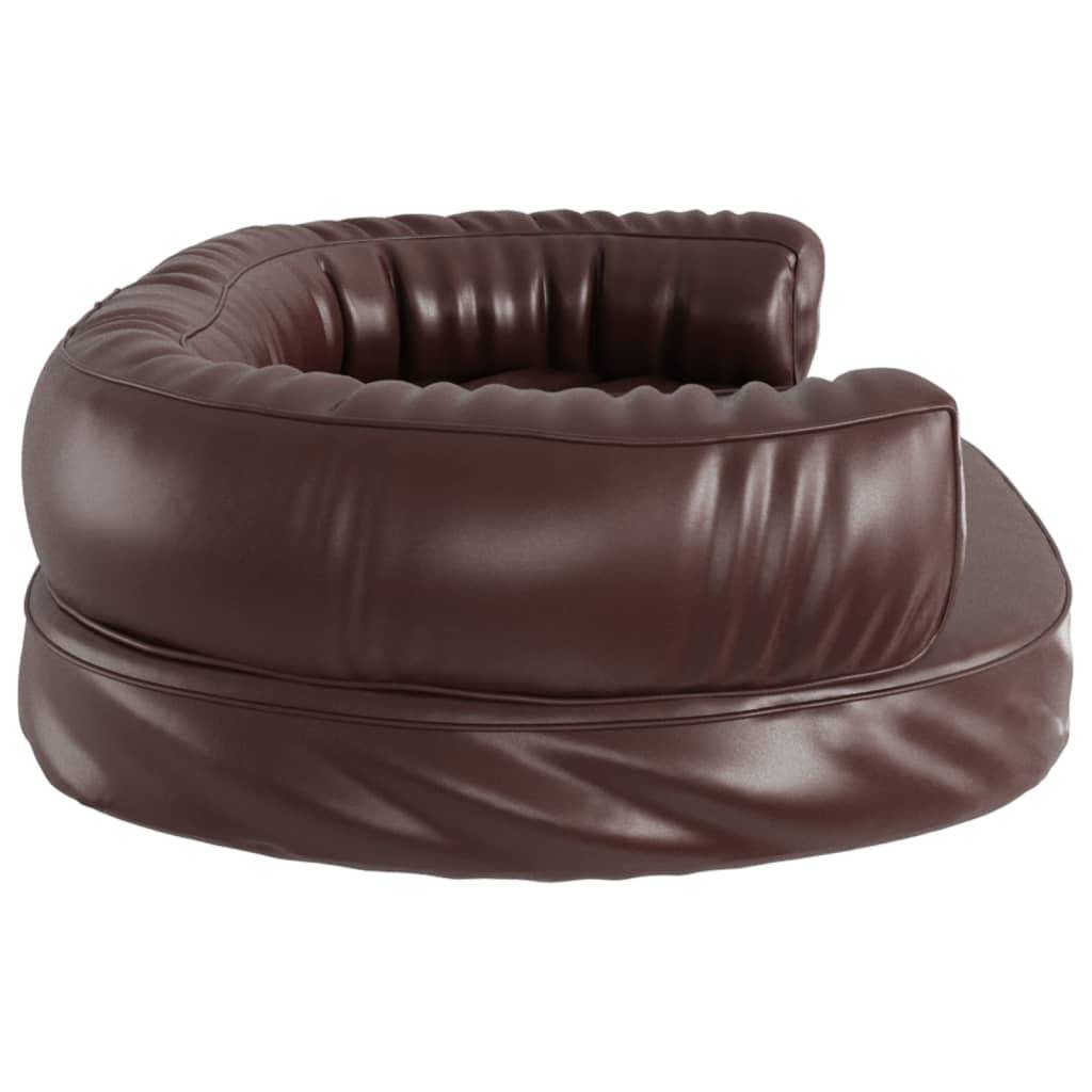 Vidaxl - Lit pour chien ergonomique Mousse Marron 75x53 cm Similicuir vidaXL 171320 - Imagen 6