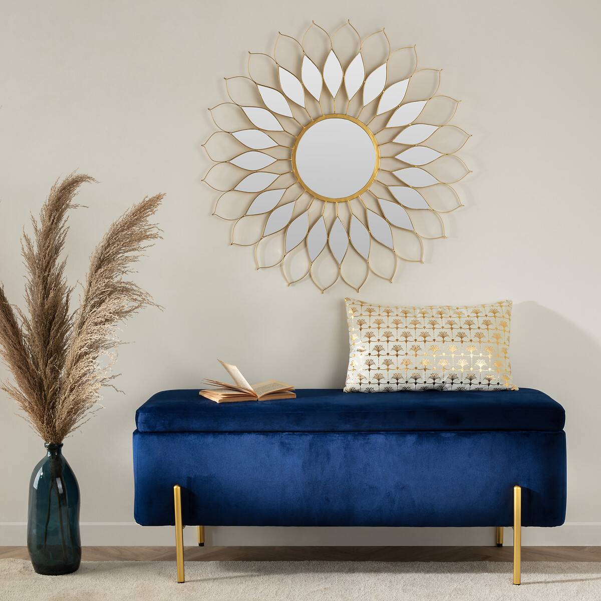 Atmosphera - 3 fleurs séchées "Pampa brune" H110cm - Atmosphera Créateur d'intérieur - Imagen 1