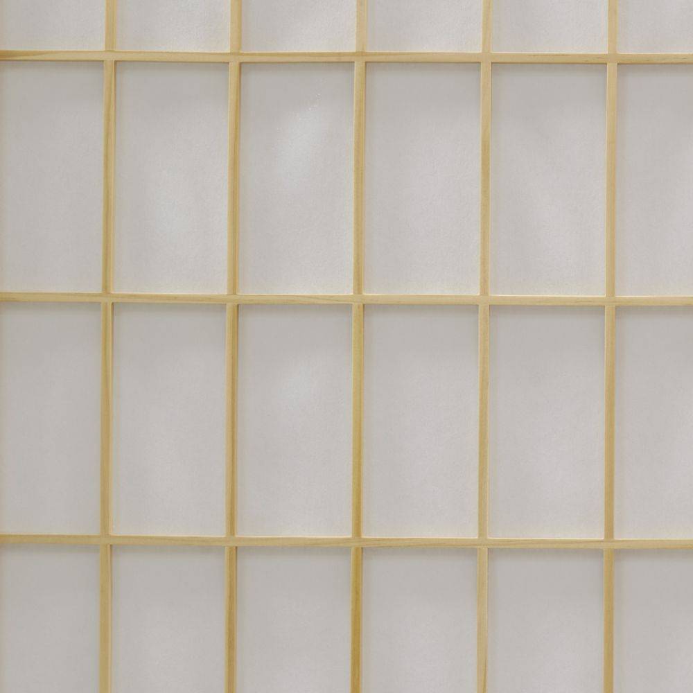 Aubry Gaspard - Grand paravent pin naturel et papier de riz - Imagen 3