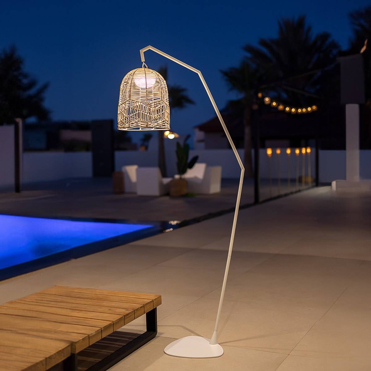 Lampadaire de jardin sur battterie Santorini 163 cm - Imagen 3
