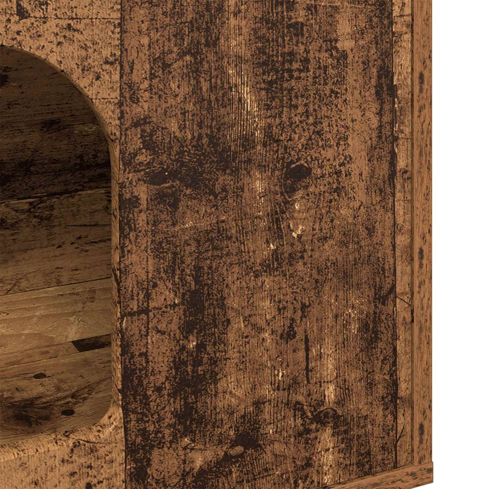 Vidaxl - Maison pour chat Bois ancien 51 x 30 x 52 cm Bois d'ingénierie vidaXL 8000669 - Image 9