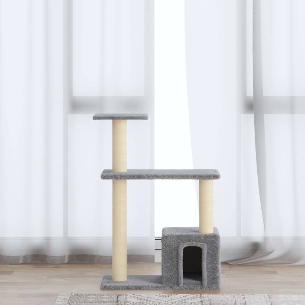 Vidaxl - Arbre à chat avec griffoirs en sisal Gris clair 70 cm vidaXL 171434 - Imagen 1