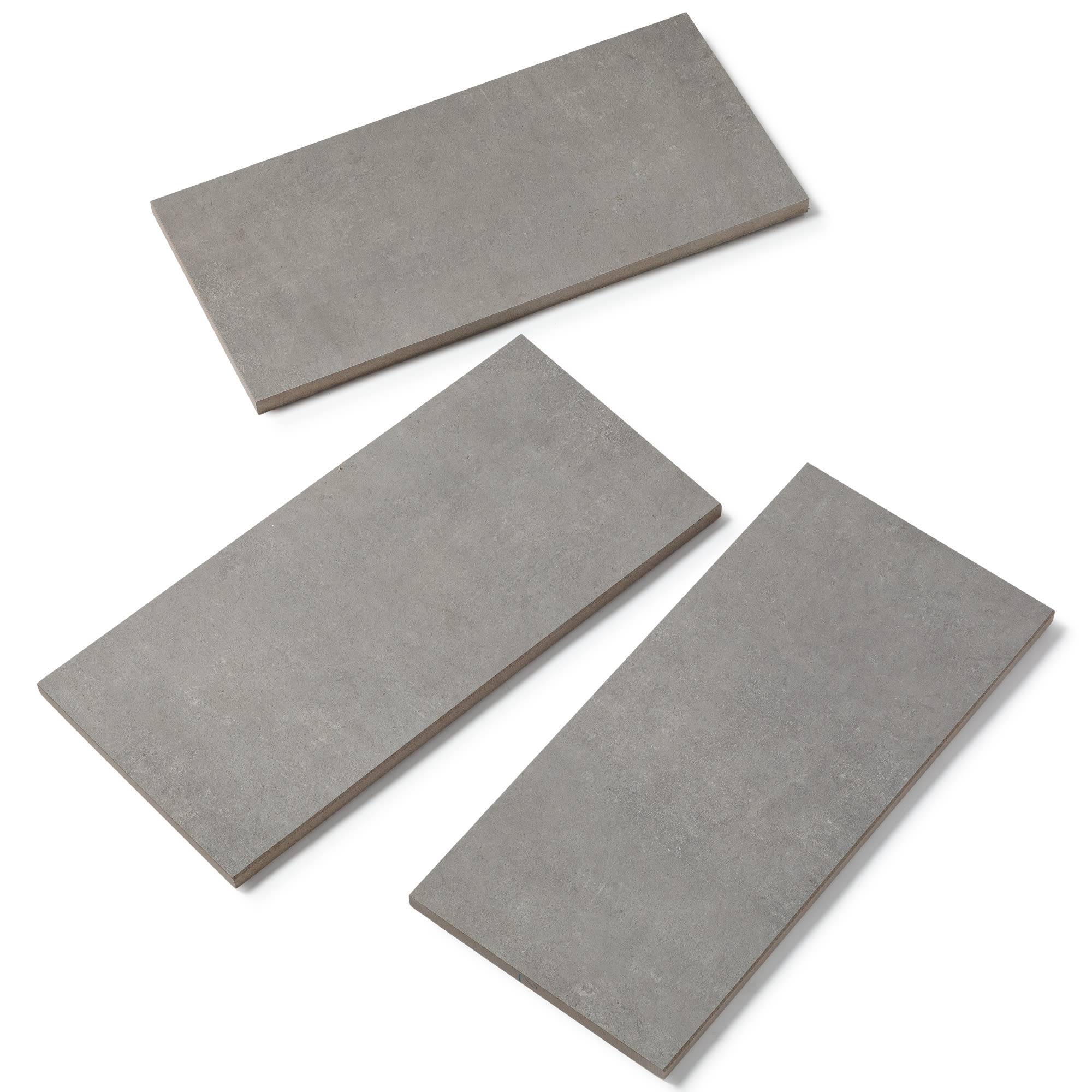 Margelle de piscine effet Béton Gris 60x28x2 cm Bord Droit Cemento  - RO'MA CARRELAGE - Image 4