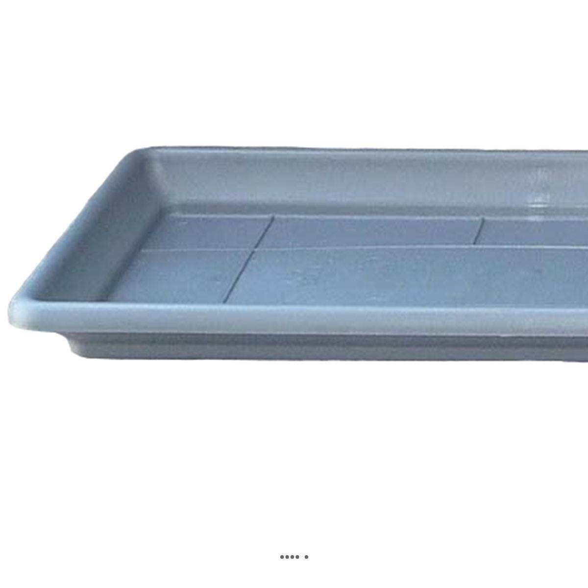 Artificielles - Plateau pour Jardinière DURRO L80cm plastique injecté Ext Anthracite - choisissez votre diamtre ou votre longueur: 74 cm - couleur: Gris anthracite - Imagen 3