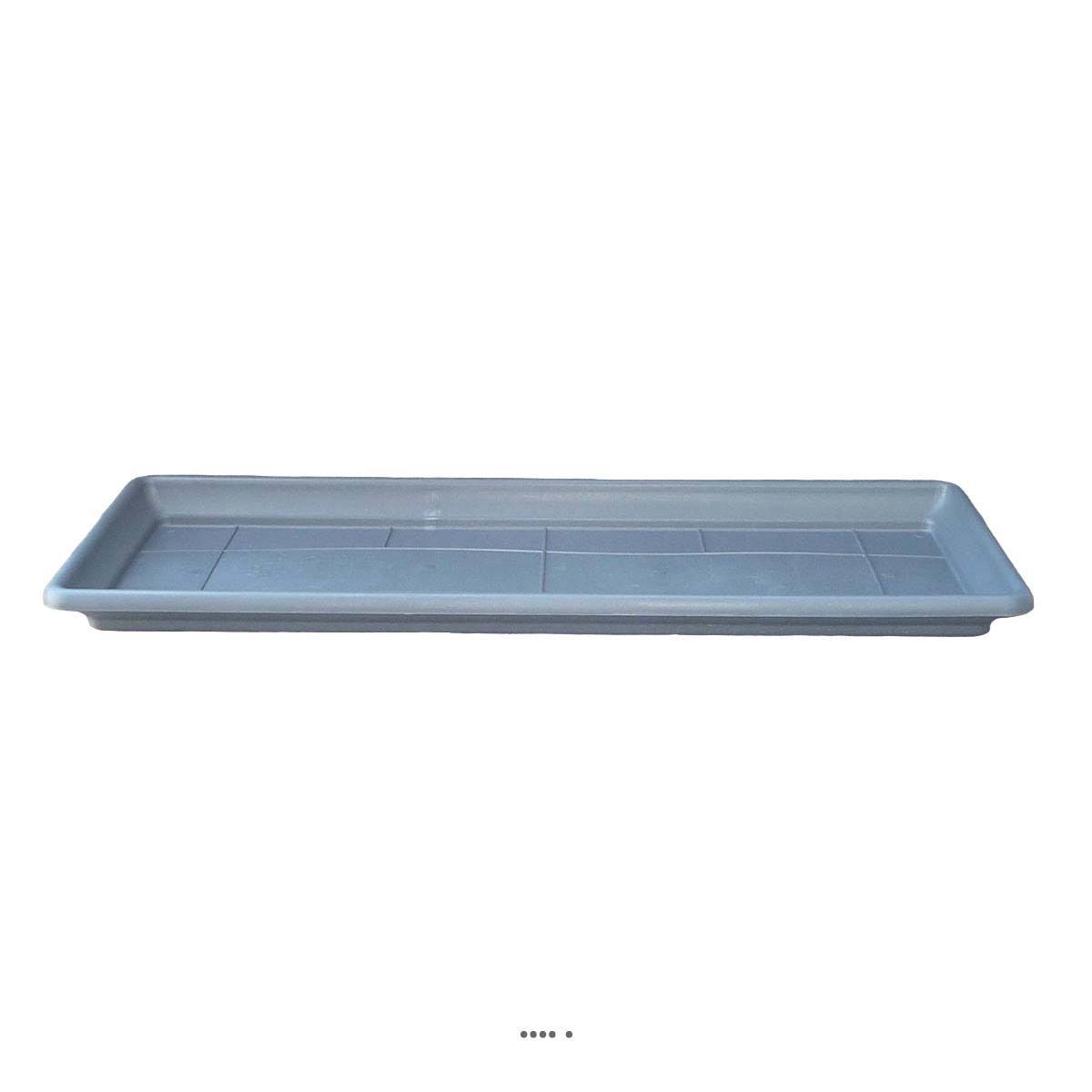 Artificielles - Plateau pour Jardinière DURRO L80cm plastique injecté Ext Anthracite - choisissez votre diamtre ou votre longueur: 74 cm - couleur: Gris anthracite - Imagen 1