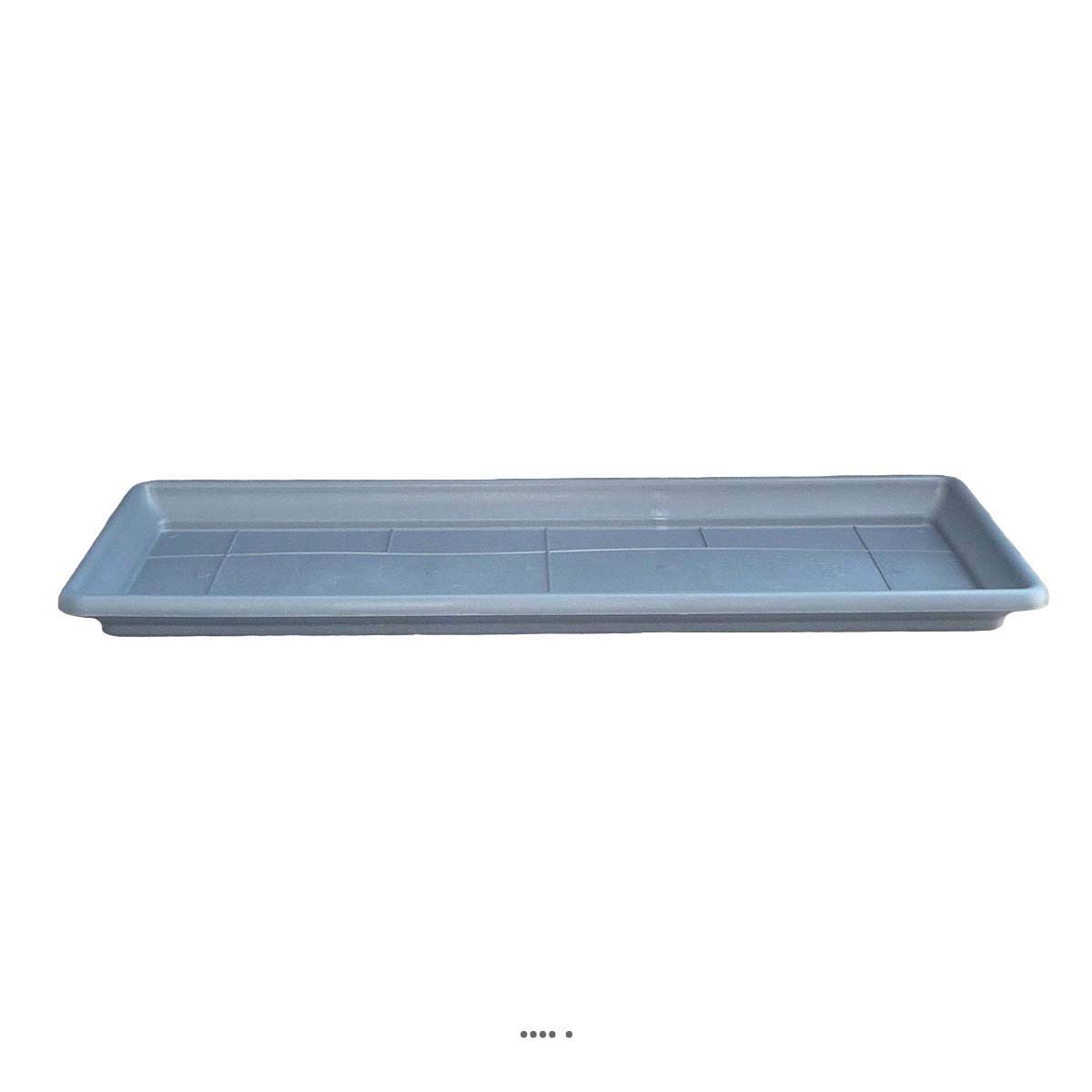 Artificielles - Plateau pour Jardinière DURRO L80cm plastique injecté Ext Anthracite - choisissez votre diamtre ou votre longueur: 74 cm - couleur: Gris anthracite - Imagen 2