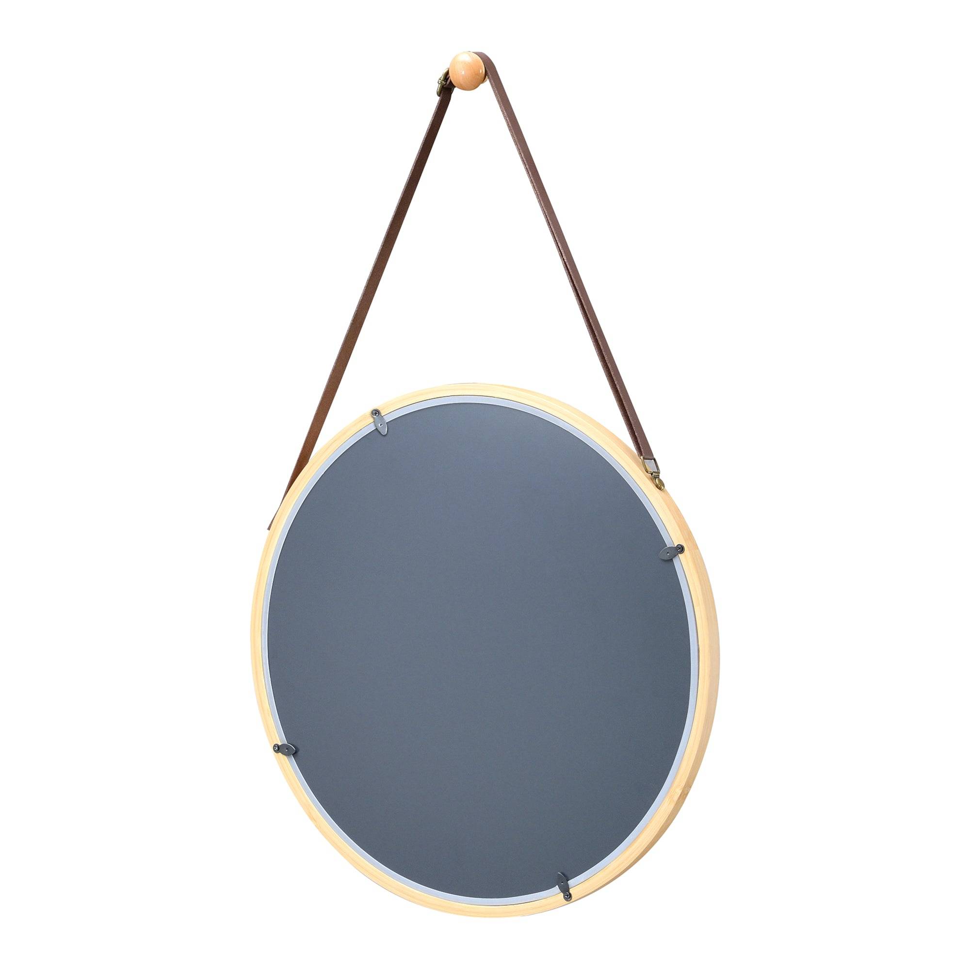 Helloshop26 - Miroir mural avec cadre en bambou 35 cm - Imagen 4