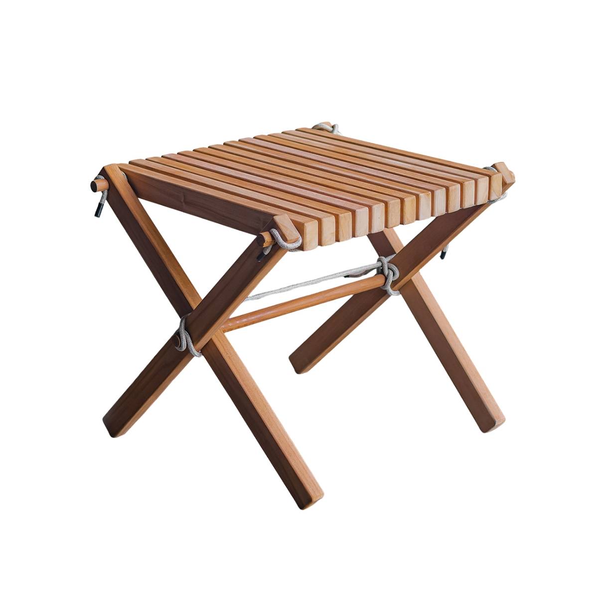 Table basse de jardin en teck blanc Relax - Image 1