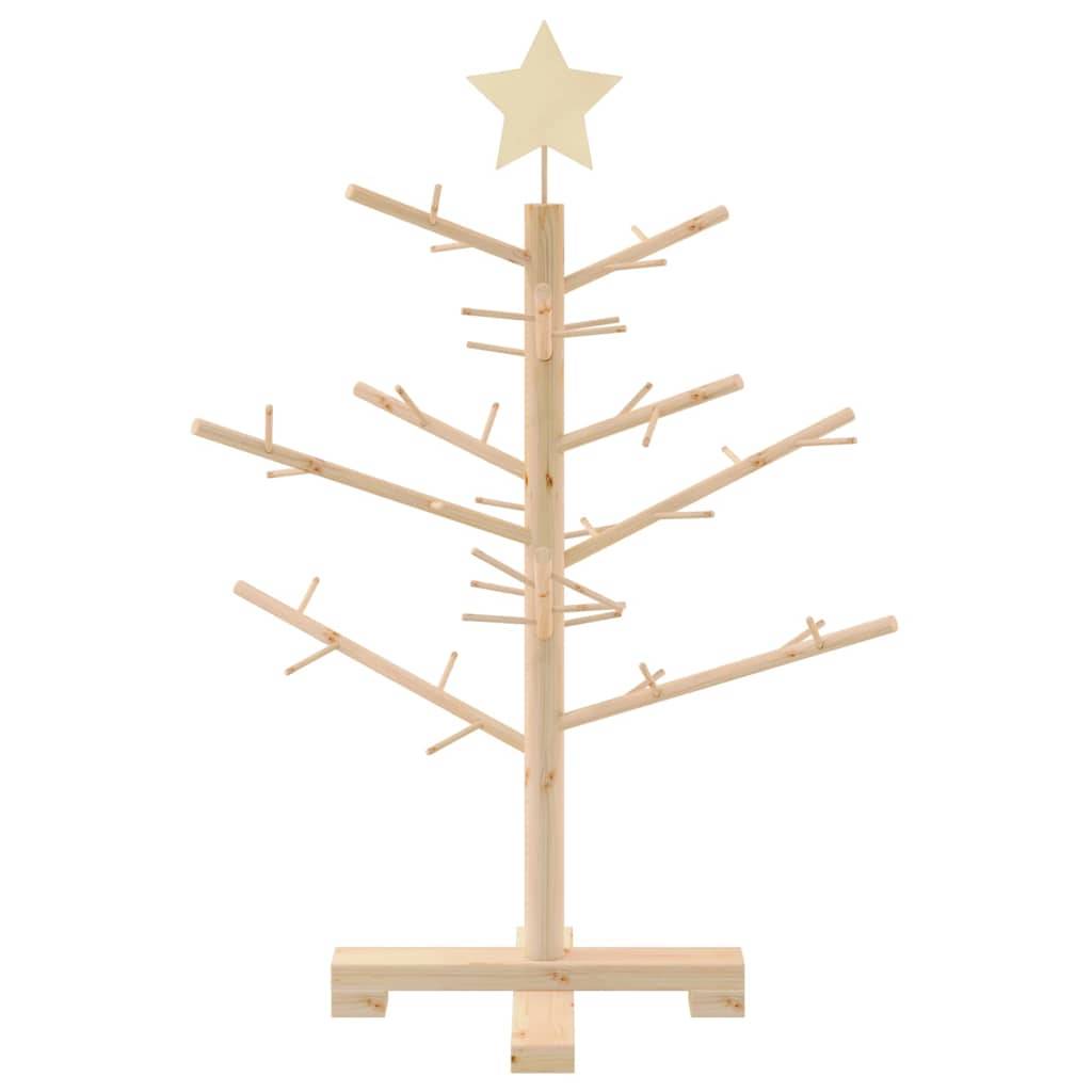 Vidaxl - Arbre de Noël en bois Naturel 75 cm Bois massif en pin vidaXL 42018054 - Image 6