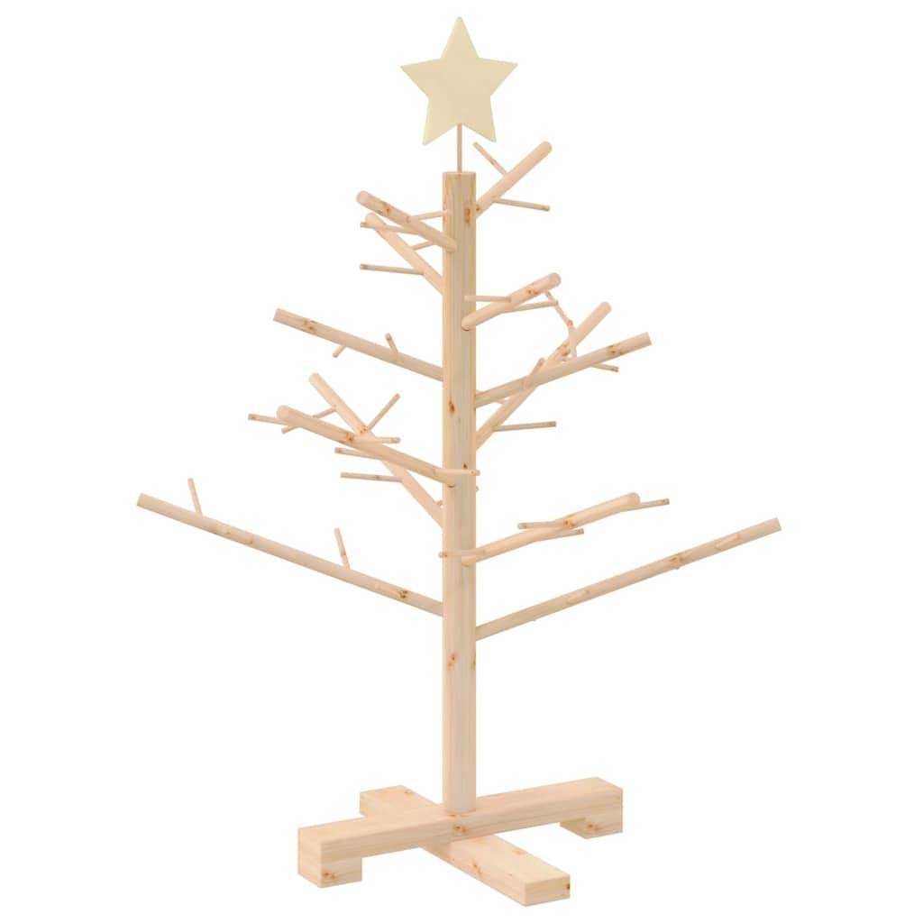 Vidaxl - Arbre de Noël en bois Naturel 75 cm Bois massif en pin vidaXL 42018054 - Image 8