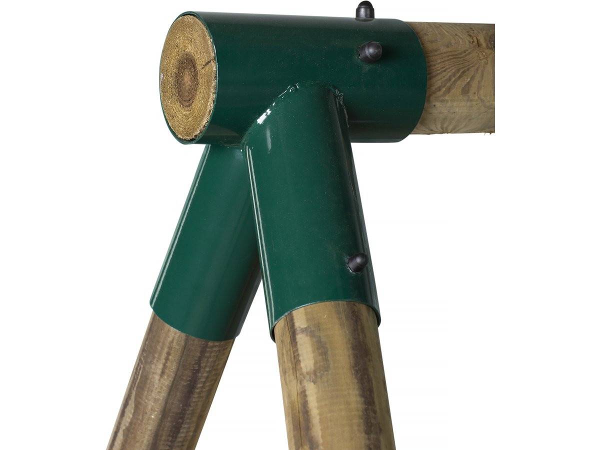 Habitat Et Jardin - Portique Bois "nelio" - Avec 2 Balançoires , 1 Vis-à-vis Et 1 Nacelle. -habitat Et Jardin - Imagen 3