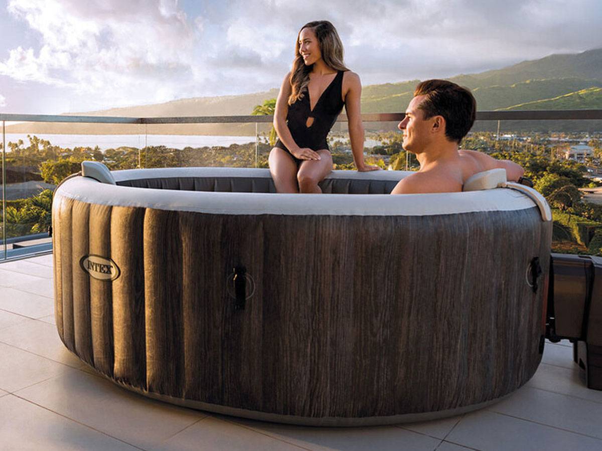 Spa gonflable PureSpa Baltik rond Bulles 4 places - Intex - Image 4