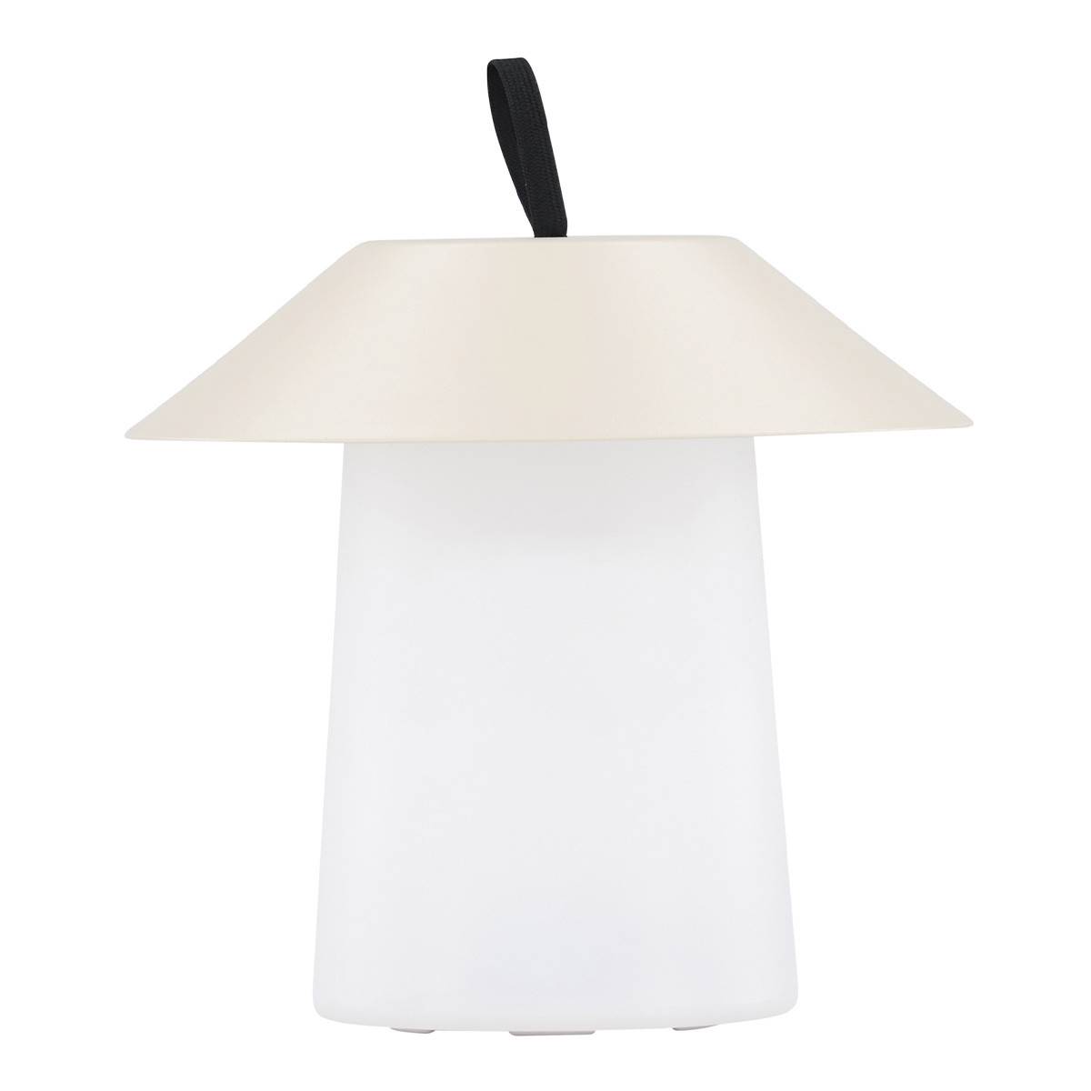 Paris Prix - Lampe à Poser d'Extérieur LED "Rubu" 26cm Beige - Image 1