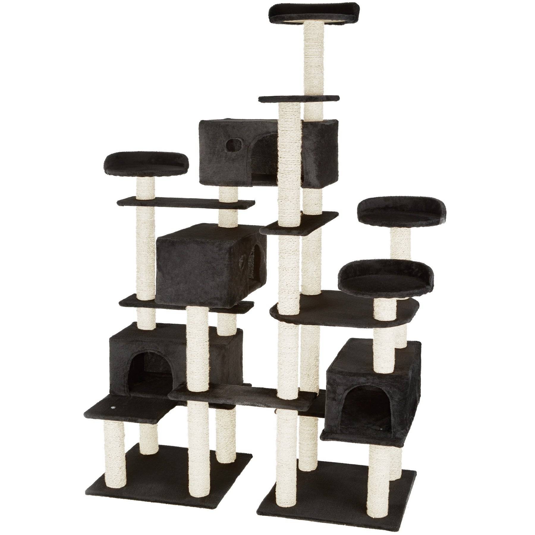 Helloshop26 - Arbre à chat 214 cm beige - Imagen 1