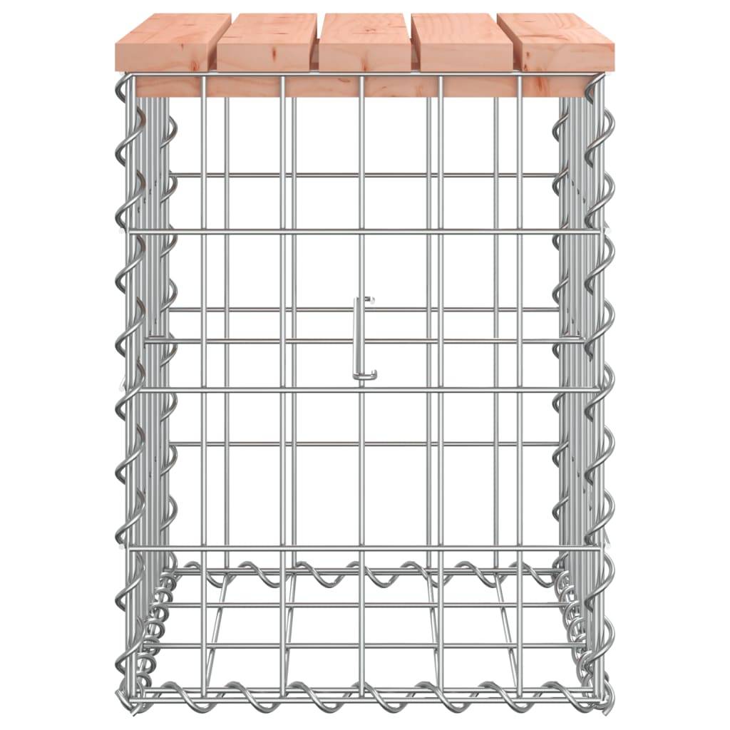 Maison Chic - Banc de jardin - Banc d'extérieur - Banquette design gabion 33x31x42 cm bois massif de douglas - Imagen 4