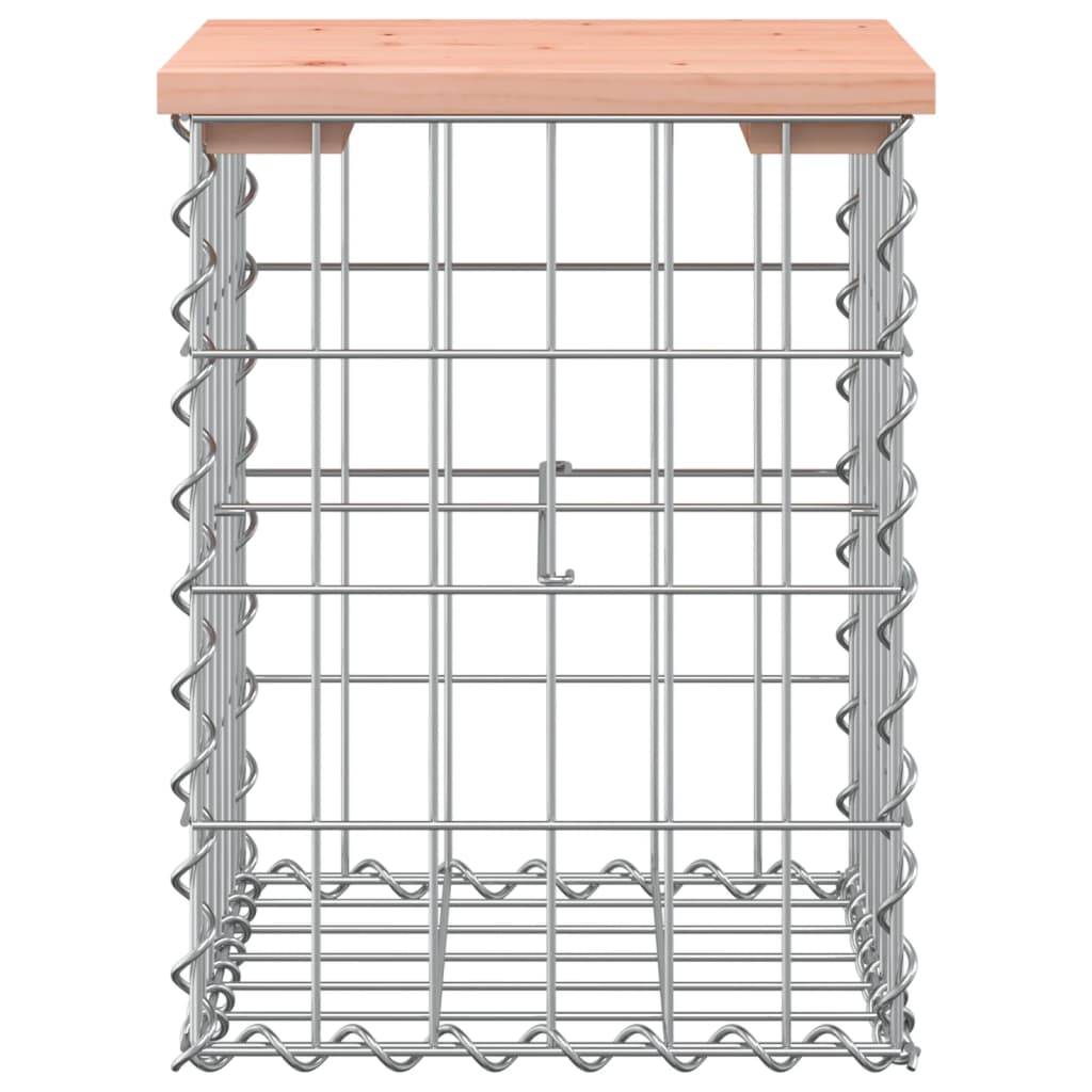 Maison Chic - Banc de jardin - Banc d'extérieur - Banquette design gabion 33x31x42 cm bois massif de douglas - Imagen 3