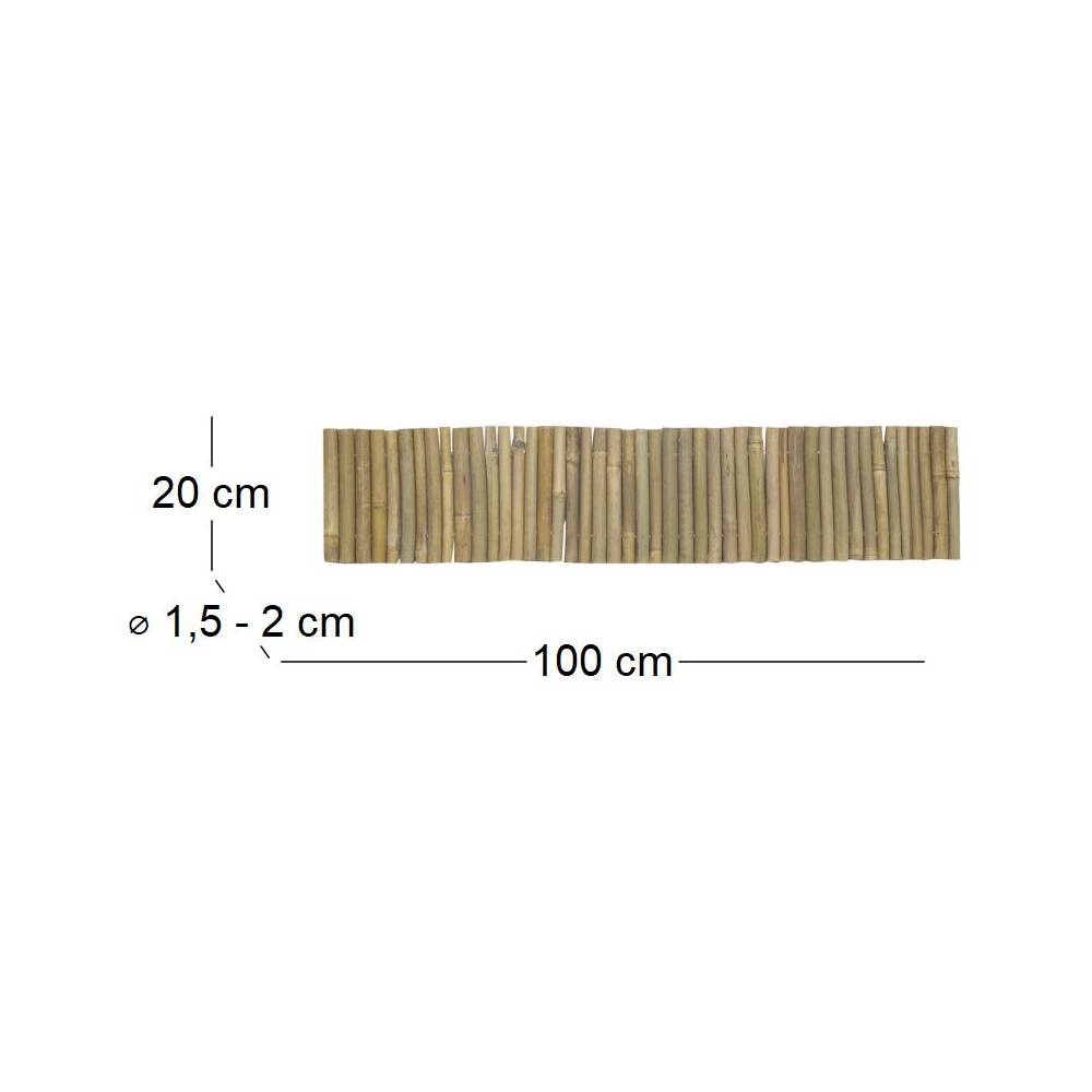 Aubry Gaspard - Bordure en bambou naturel Lot de 5 - Imagen 3