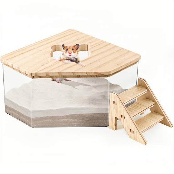 DtopbuyAge - Bac de bain de sable pour hamster, gerbille et chinchilla DtopbuyAge - Image 1