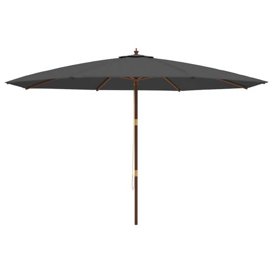 Maison Chic - Parasol de jardin - Parasol d'extérieur avec mât en bois anthracite 400x273 cm P943 - Image 4