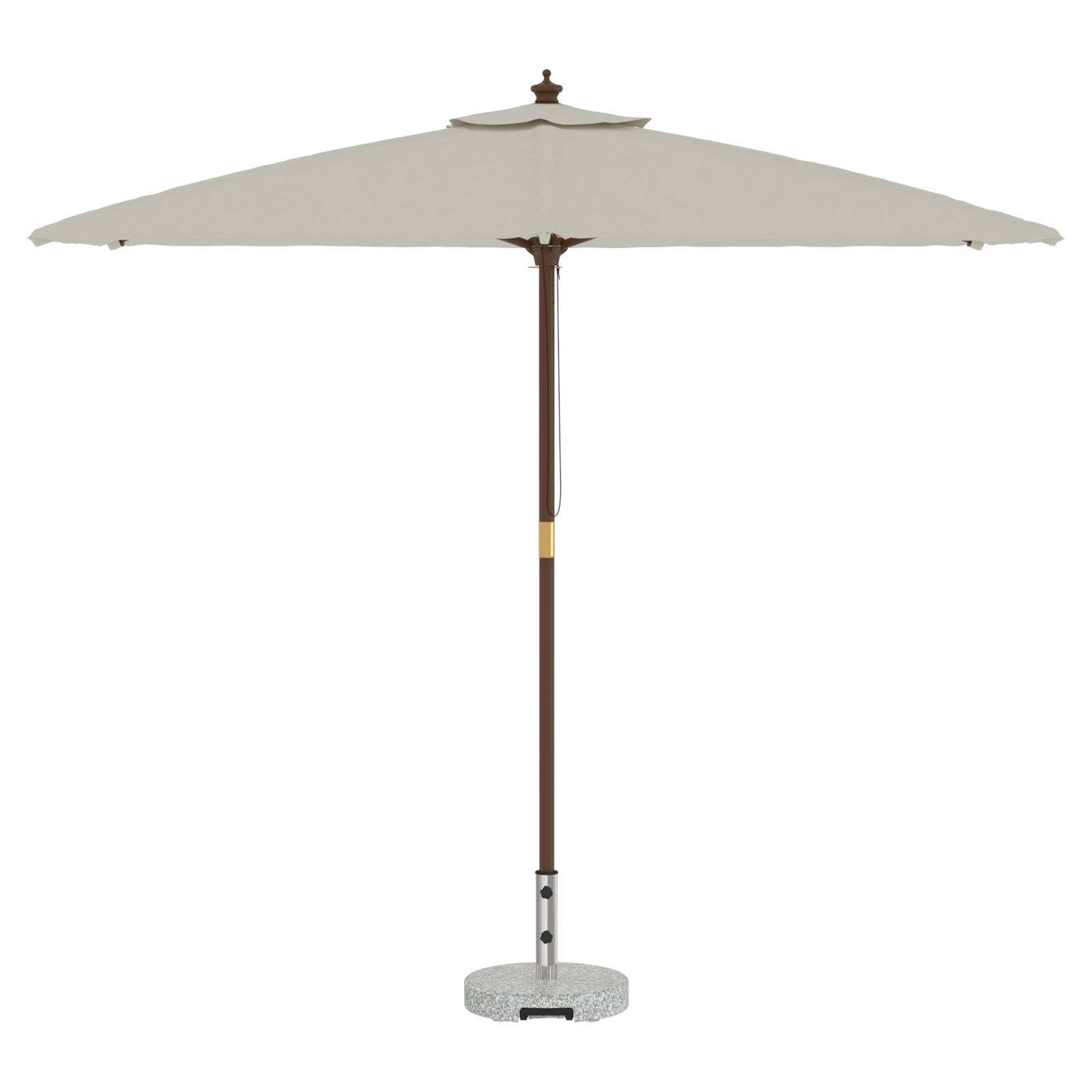 Base de Parasol - Support de Parasol mobile avec poignée Gris Granit 29 kg Ronde - Image 3