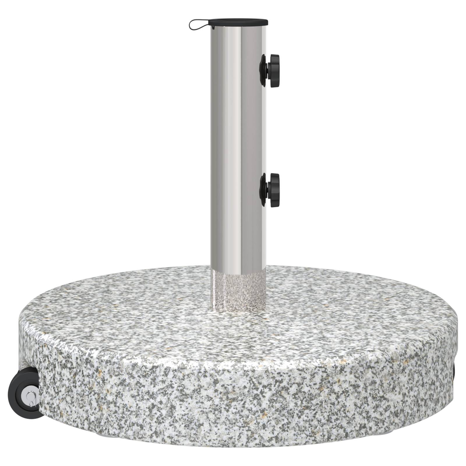 Base de Parasol - Support de Parasol mobile avec poignée Gris Granit 29 kg Ronde - Image 7