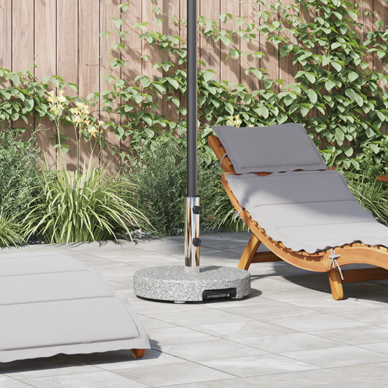 Base de Parasol - Support de Parasol mobile avec poignée Gris Granit 29 kg Ronde - Image 2
