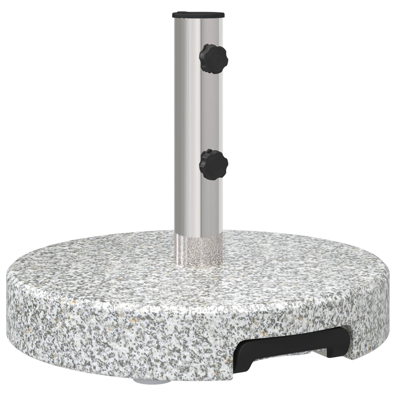 Base de Parasol - Support de Parasol mobile avec poignée Gris Granit 29 kg Ronde - Image 5