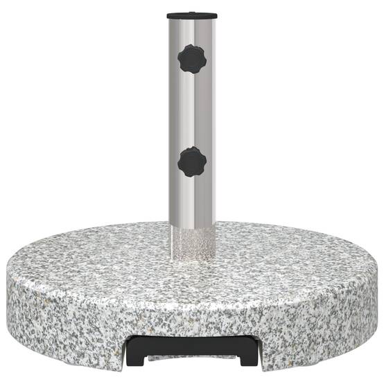 Base de Parasol - Support de Parasol mobile avec poignée Gris Granit 29 kg Ronde - Image 6