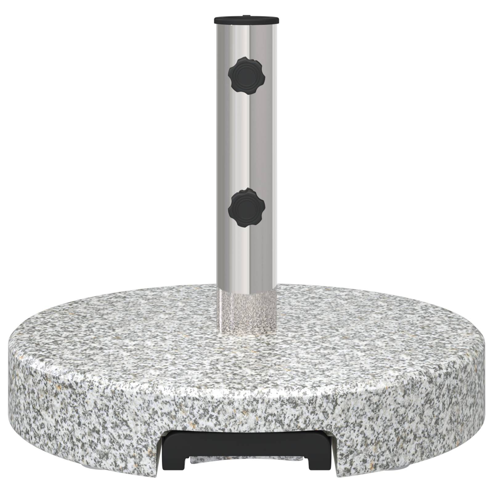 Base de Parasol - Support de Parasol mobile avec poignée Gris Granit 29 kg Ronde - Image 6