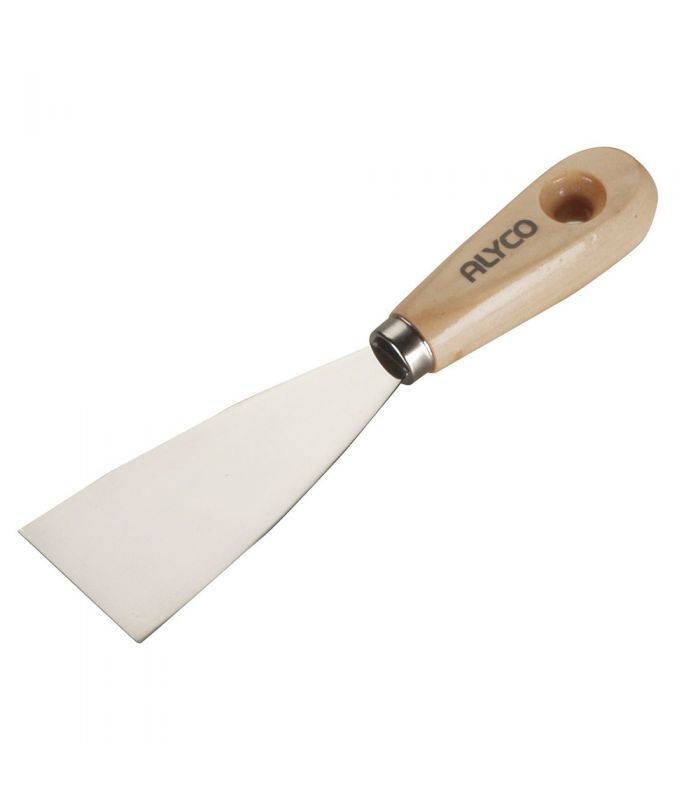 ALYCO - Spatule flexible acier au carbone 100 mm manche bois alyco ALYCO 196390 - Image 1