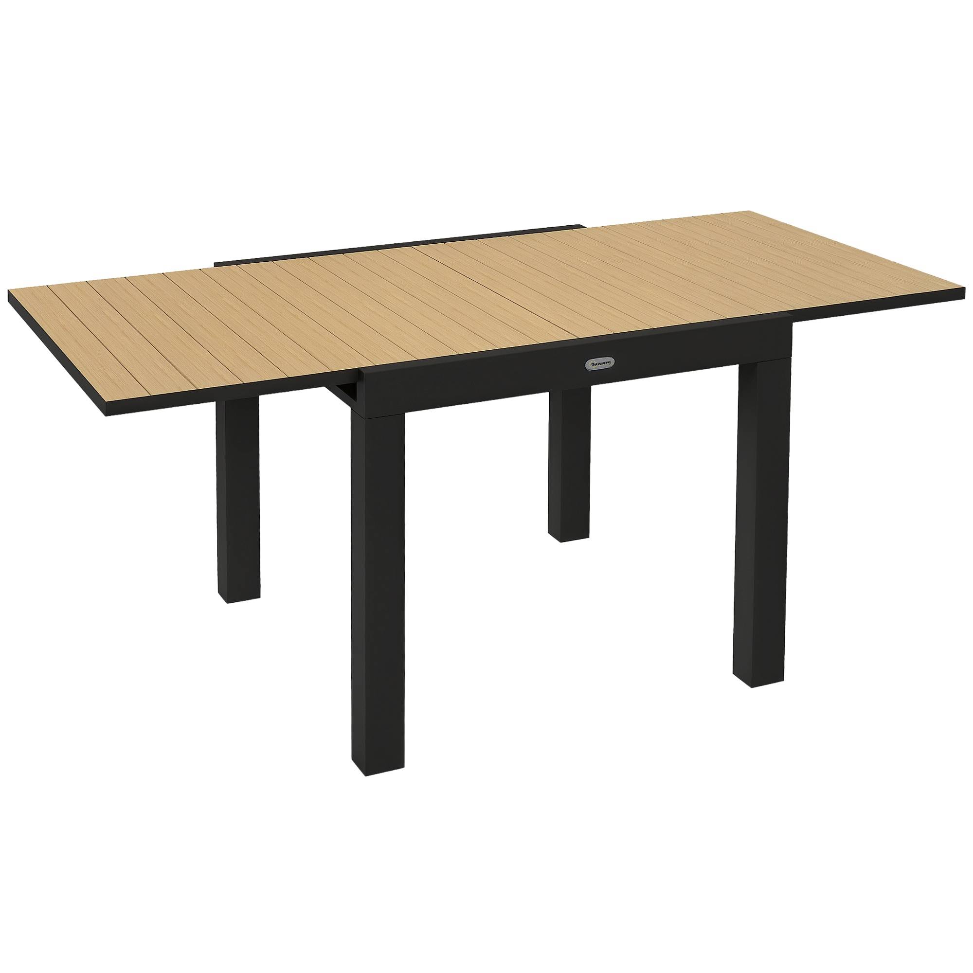 Sans Marque - Table de jardin d'extérieur, résistante aux intempéries, 162 x 80 x 75 cm, jaune - Image 1
