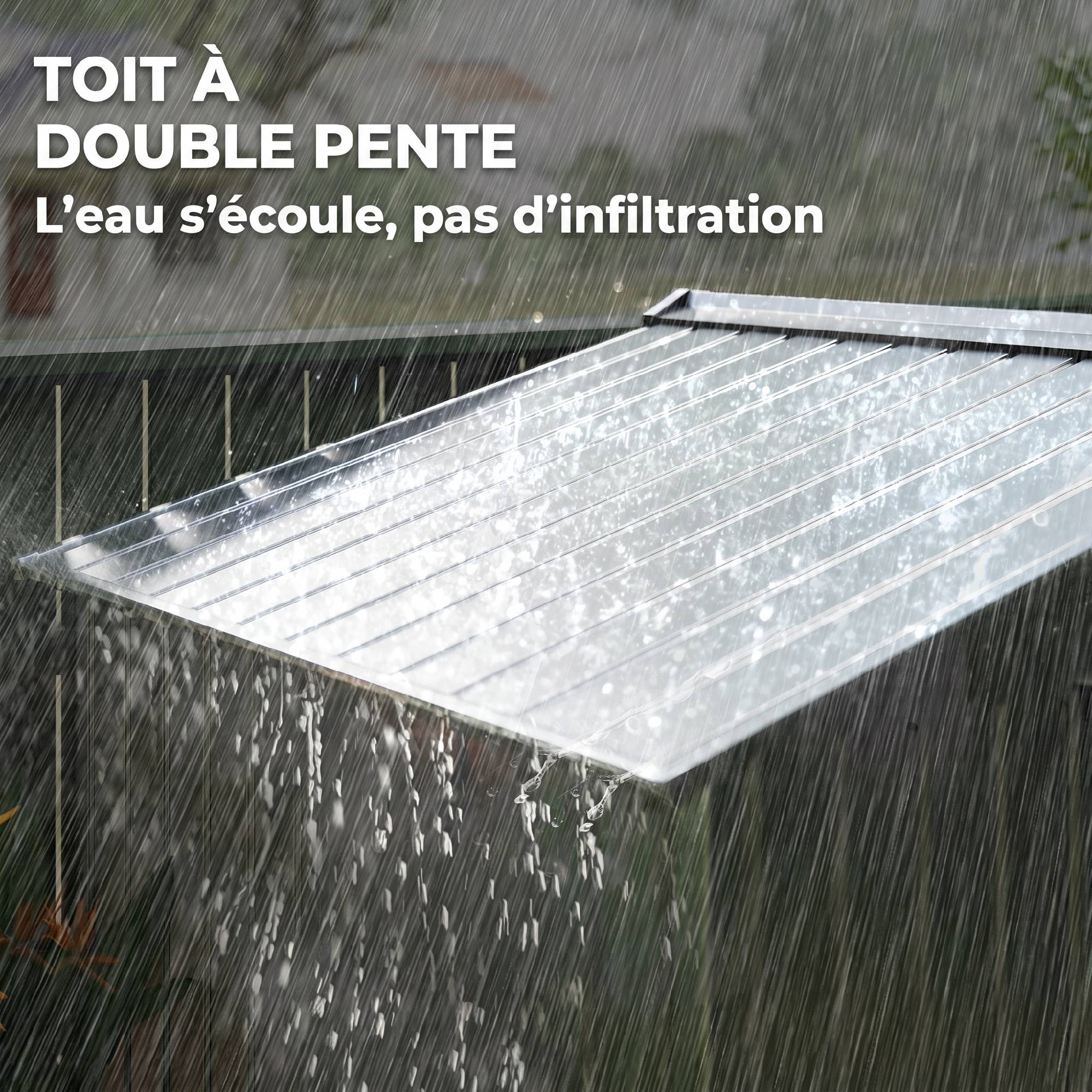 ComfortXL - Abri de jardin en acier gris 2,42 m² pour outils avec kit de fondation et double porte verrouillable - Image 7