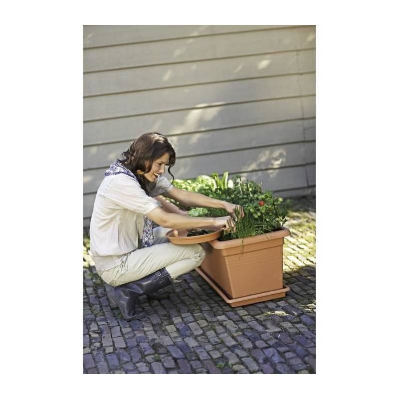 Elho - Elho Soucoupe Pour Jardiniere Green Basics 100 - Terre Cuite Doux - Xxl - Exterieur - O 89,7 X H 5,7 Cm - Image 3