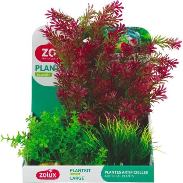 Plantes artificielles pour aquarium - ZOLUX - Plantkit - Taille M - Lot de 7 - Image 1