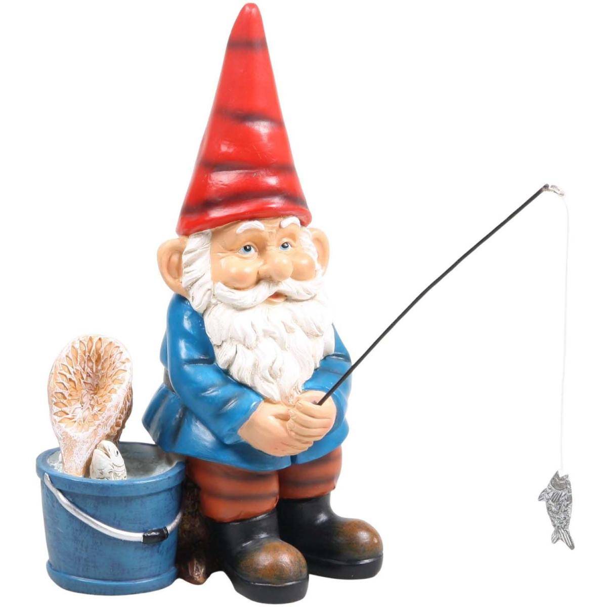 Sid - Gnome de jardin Pêche à la ligne - Imagen 1
