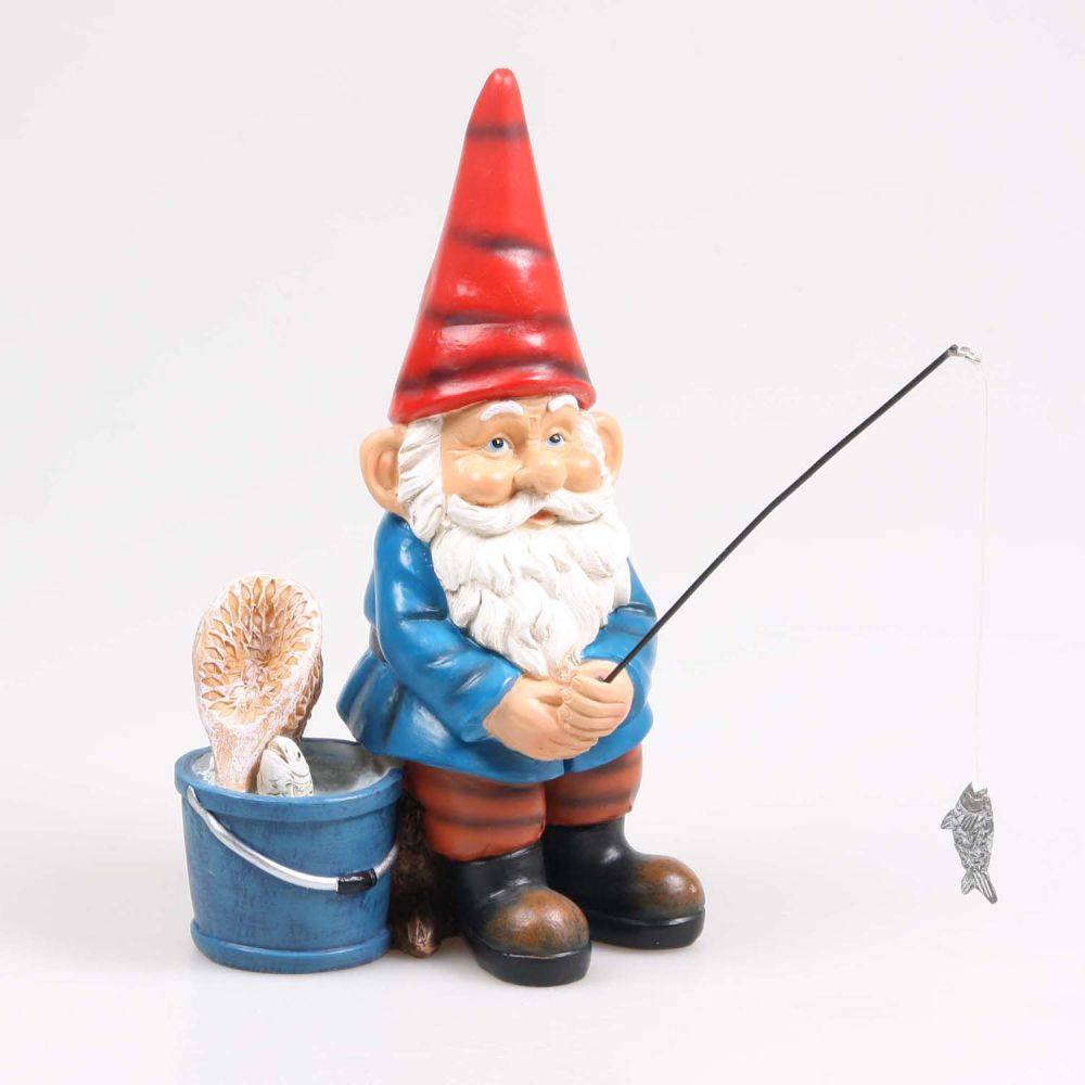 Sid - Gnome de jardin Pêche à la ligne - Imagen 4