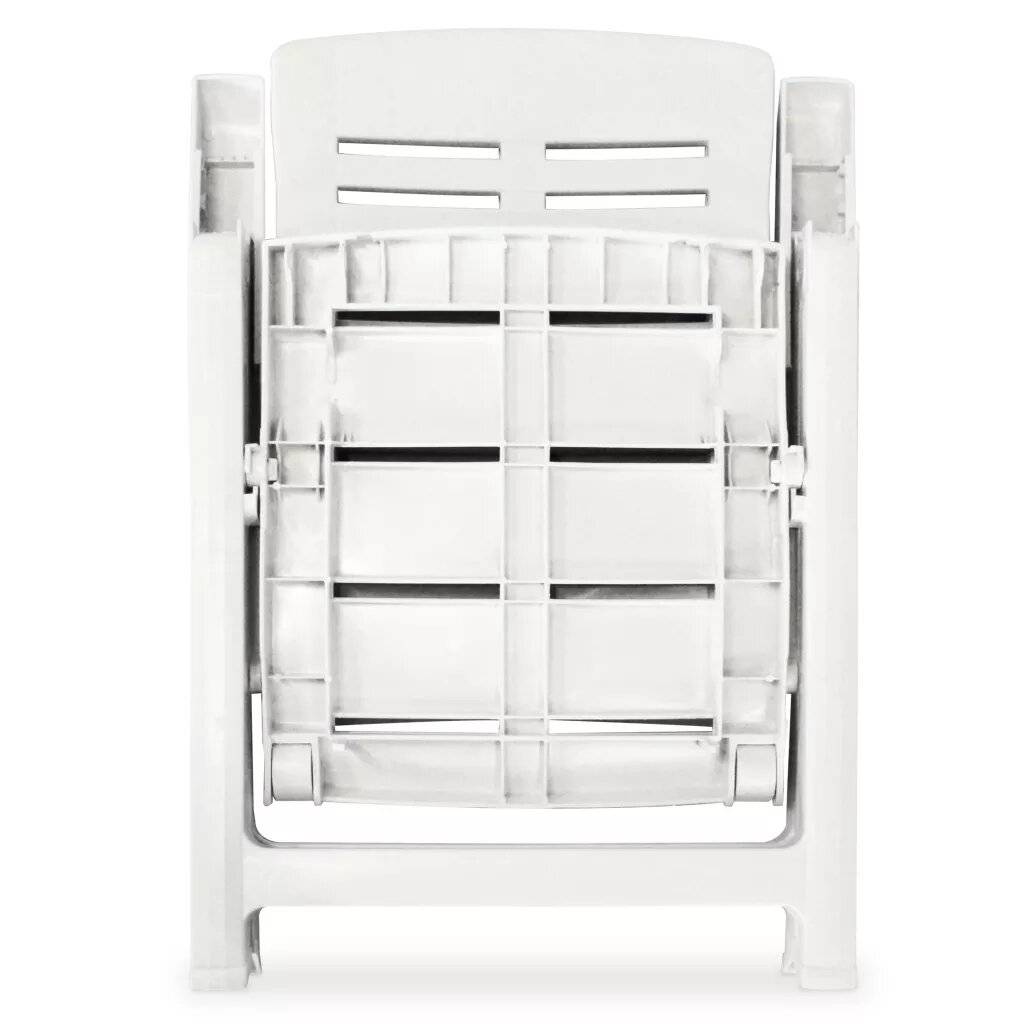 Vidaxl - Salon de jardin en plastique - vidaXL - Plastique - Blanc - Imagen 5