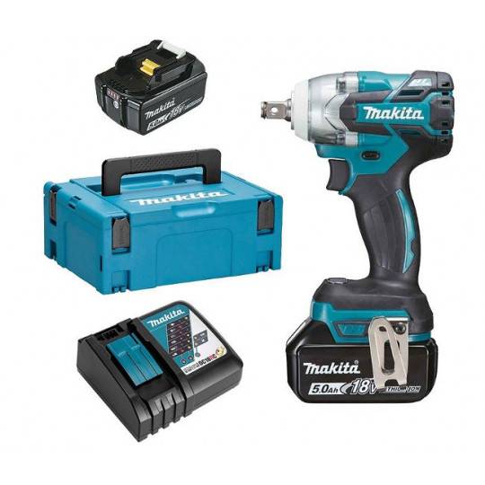 Makita - Boulonneuse à chocs 18 V LXT 330 Nm MAKITA - avec 2 batteries 5Ah - chargeur - MAKPAC - DTW301RTJ - Imagen 1