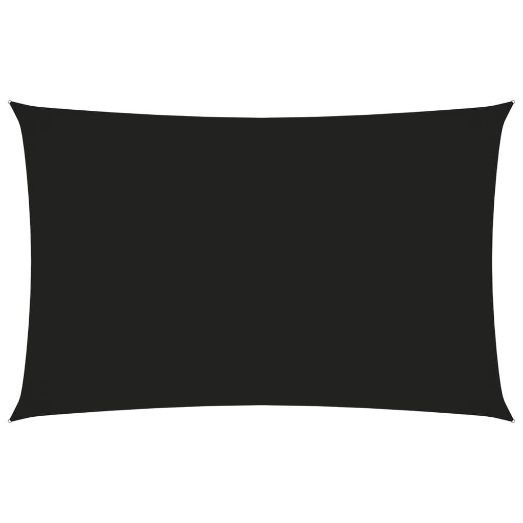 Helloshop26 - Voile toile d'ombrage parasol tissu oxford rectangulaire 2 x 5 m noir - Imagen 2