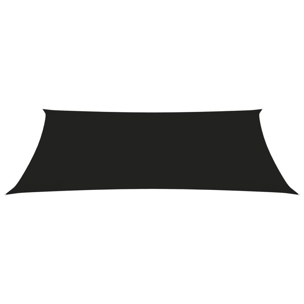 Helloshop26 - Voile toile d'ombrage parasol tissu oxford rectangulaire 2 x 5 m noir - Imagen 1