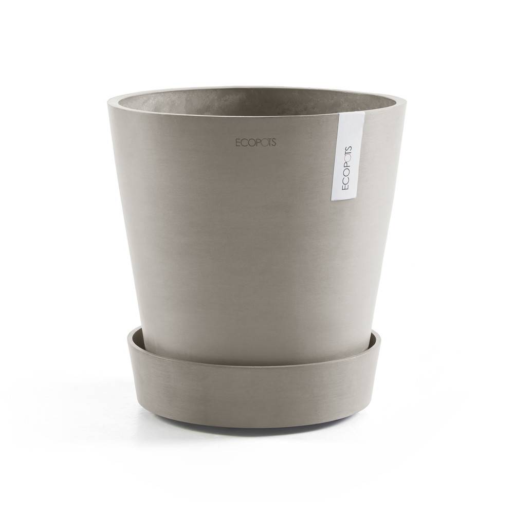 Ecopots - Support à roulettes Wheels 60 Taupe - Ø 51 x H. 12,4 cm ECOPOTS - Imagen 1