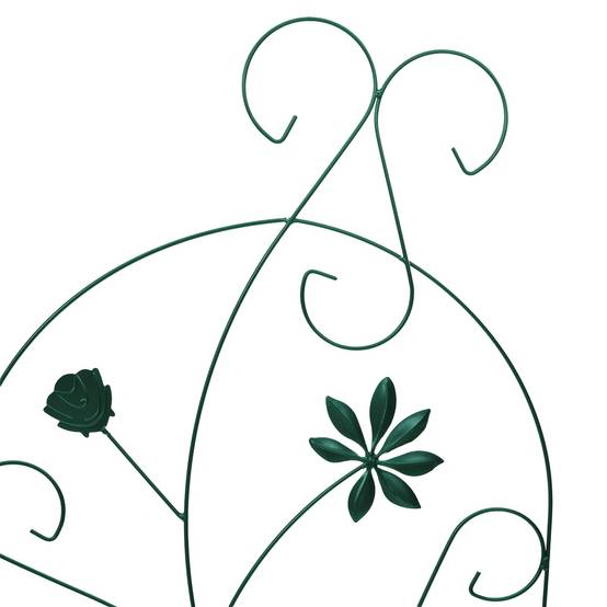 Ensemble 3 Bordures de jardin Acier Vert Grille Support Plantes Basses 112x40cm - ComfortXL Outdoor Living - Image 7