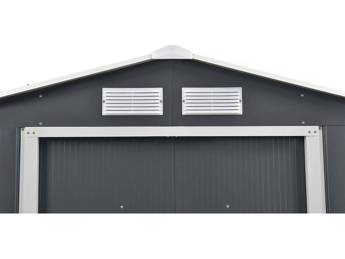 Habitat Et Jardin - Abri De Jardin Métal - "vegas" 12.98 M² Avec Gouttière - Gris -habitat Et Jardin - Imagen 5