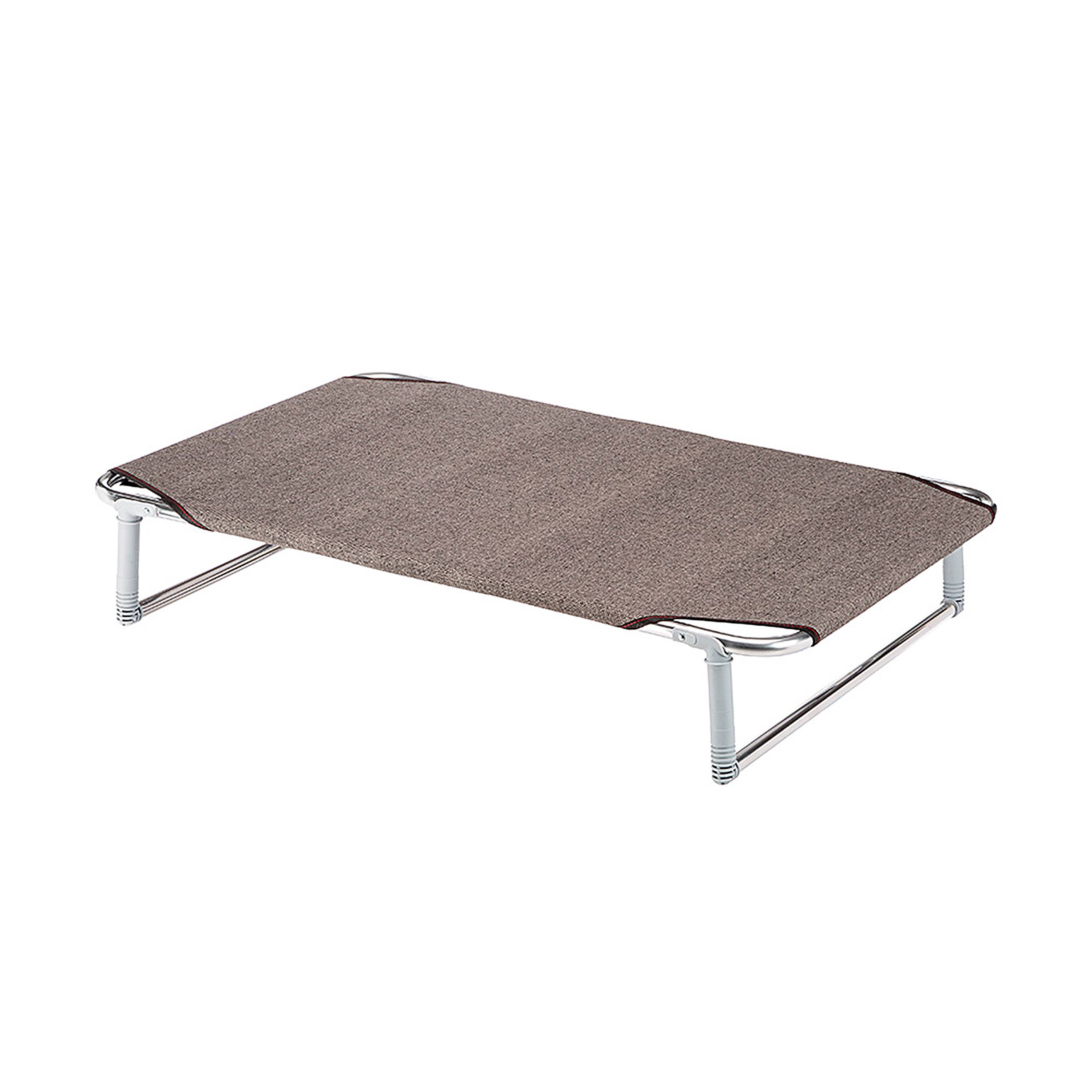Ferplast - Ferplast Lit pliable pour chiens DREAM 100, avec structure solide en aluminium avec élastiques renforcés, toile en tissu, 105 x 63 x h 18 cm Taupe - Imagen 1