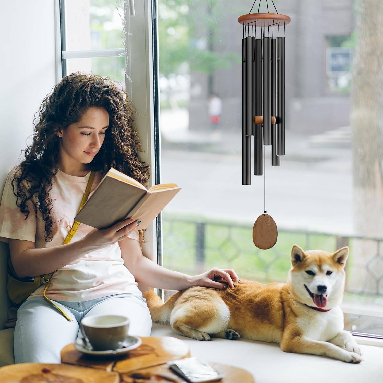 Whtkoph Support de carillon éolien décoratif pour suspendre des pendentifs, ornements à la maison